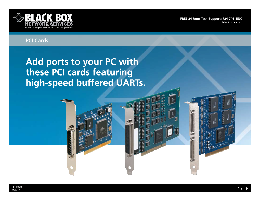 Add Ports to Your PC with These PCI Cards Featuring High-Speed Buffered Uarts