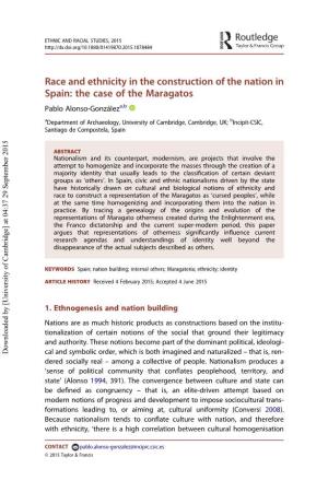 Race and Ethnicity in the Construction of the Nation in Spain