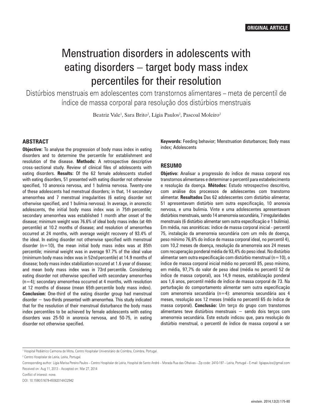 Target Body Mass Index Percentiles for Their Resolution