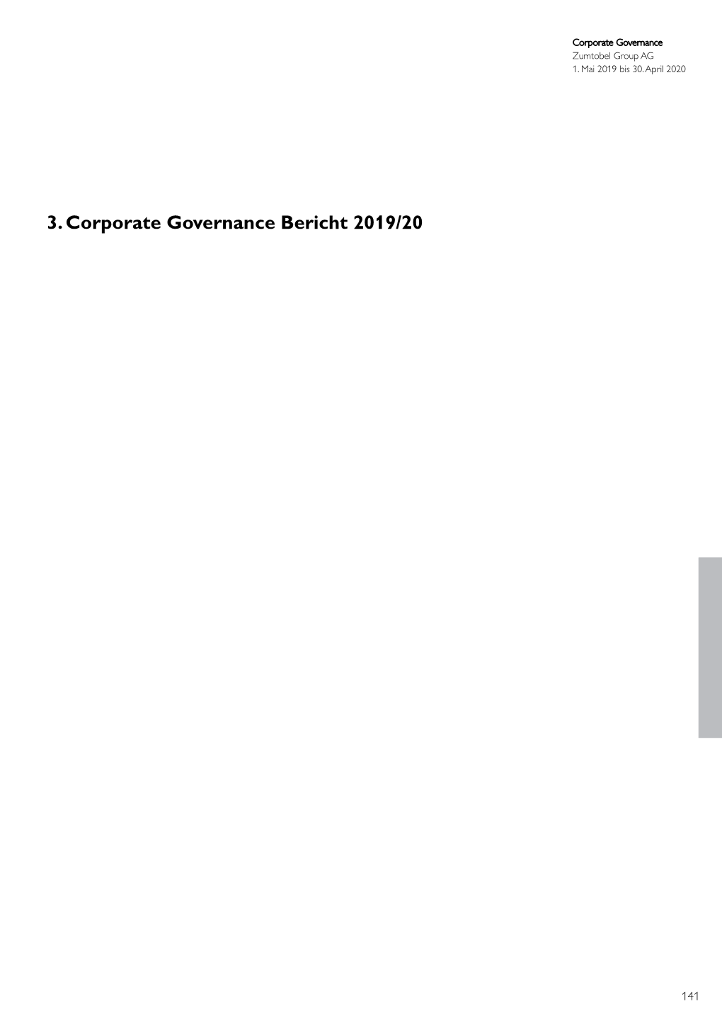 3. Corporate Governance Bericht 2019/20