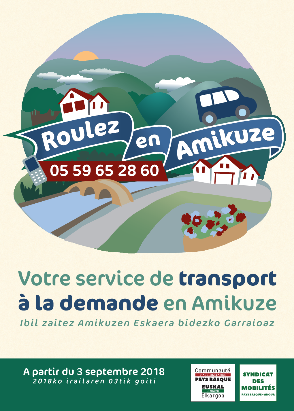 Votre Service De Transport À La Demande En Amikuze Ibil Zaitez Amikuzen Eskaera Bidezko Garraioaz