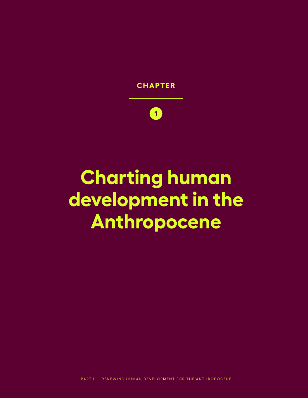 Charting Human Development in the Anthropocene