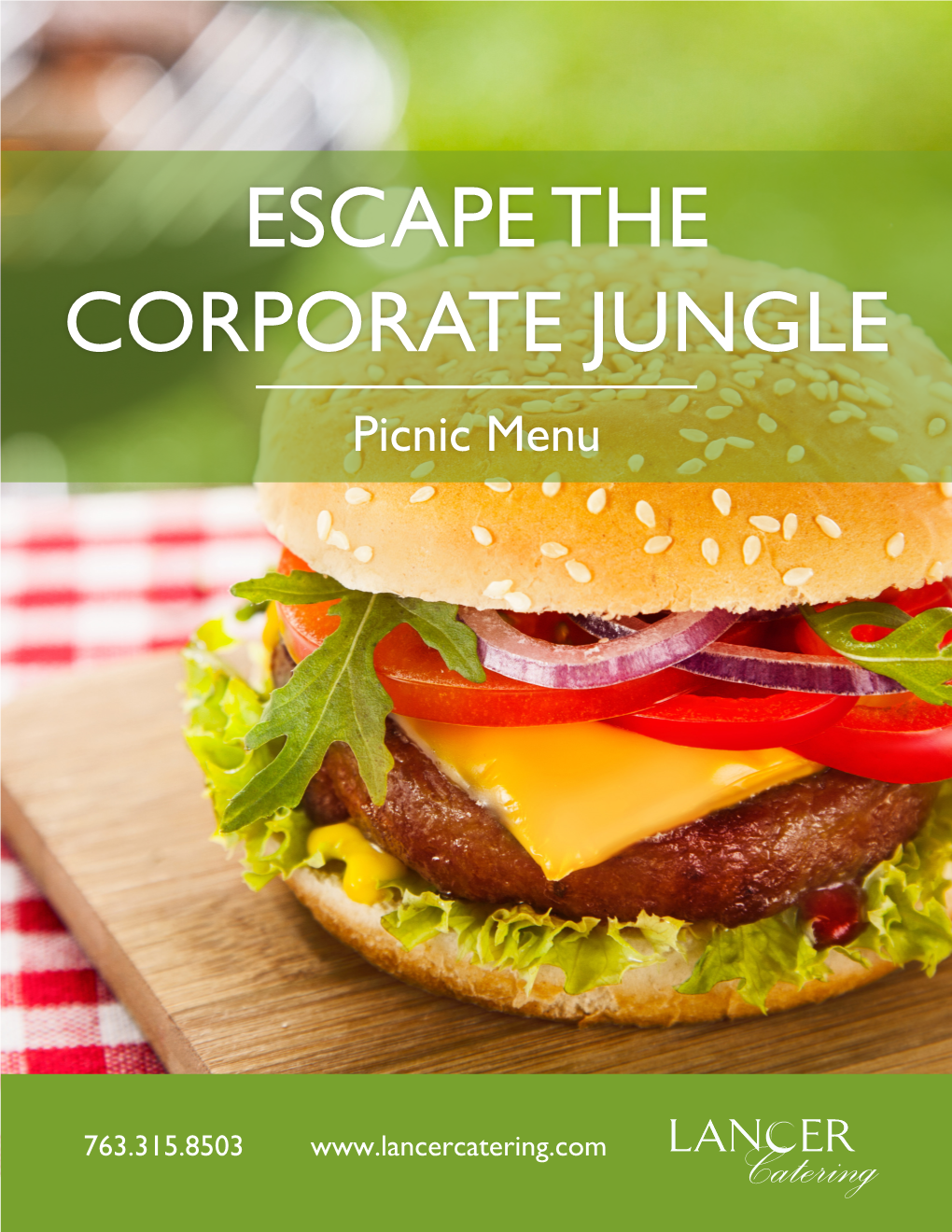 ESCAPE the CORPORATE JUNGLE Picnic Menu