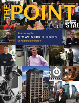 ROWLAND SCHOOL of BUSINESS at Point Park University School of Business at Point Park University