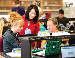 Download the Carroll College Annual Report 2013-2014(Link Is External)