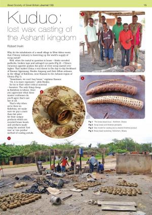 Kuduo: Lost Wax Casting of the Ashanti Kingdom