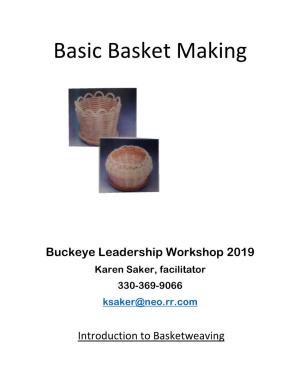Basket Weaving Terms and Techniques Tools