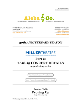 201819 Concert Details