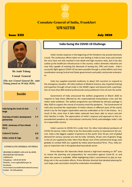 NEWSLETTER Issue XIII July 2020