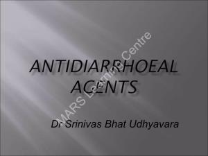 Antidiarrhoeal Agents.Pdf 330.65 KB