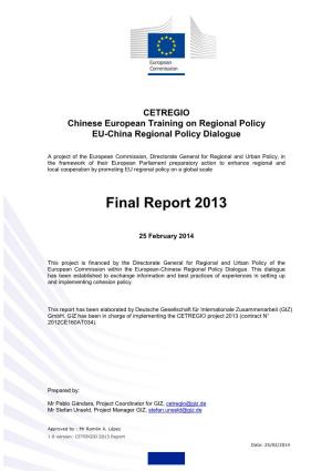 EU-China Regional Policy Dialogue