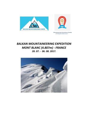 BALKAN MOUNTAINEERING EXPEDITION MONT BLANC (4.807M) - FRANCE 28