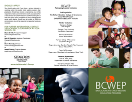 Baccalaureate Child Welfare Education Program Should