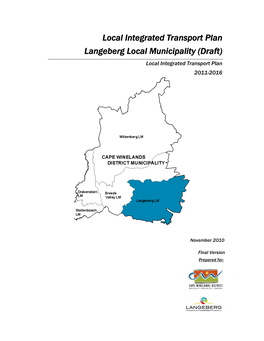 Langeberg Local Municipality (Draft)