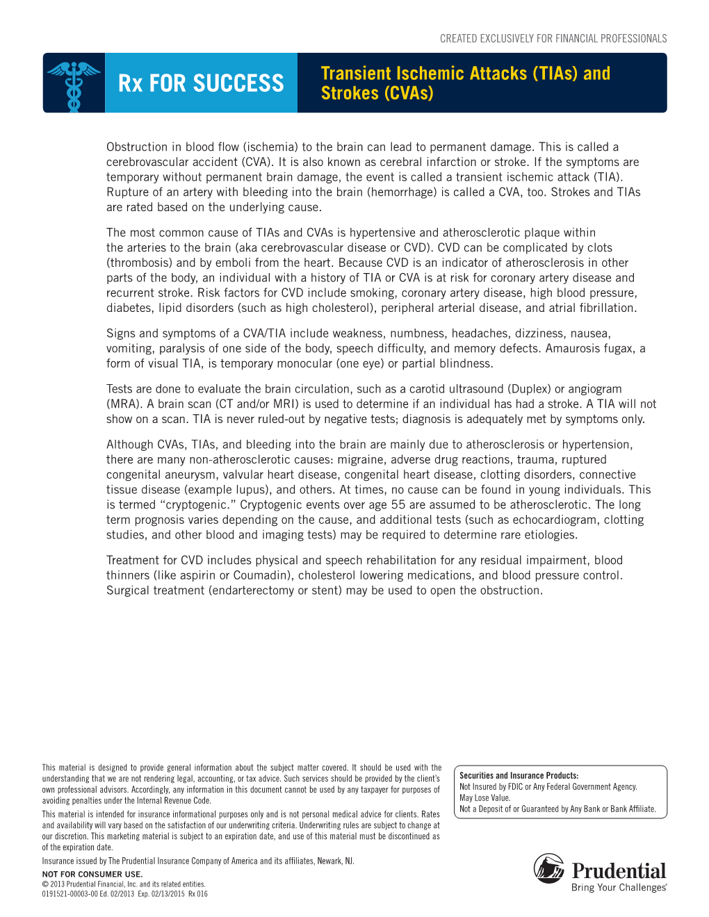 Transient Ischemic Attacks (Tias) and Strokes (Cvas)