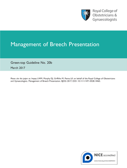 Management of Breech Presentation