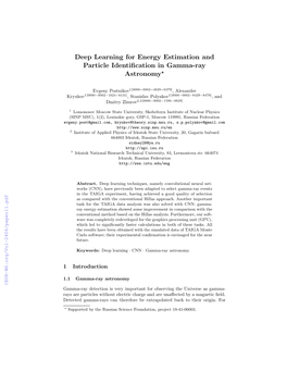 Deep Learning for Energy Estimation and Particle Identification in Gamma-Ray Astronomy