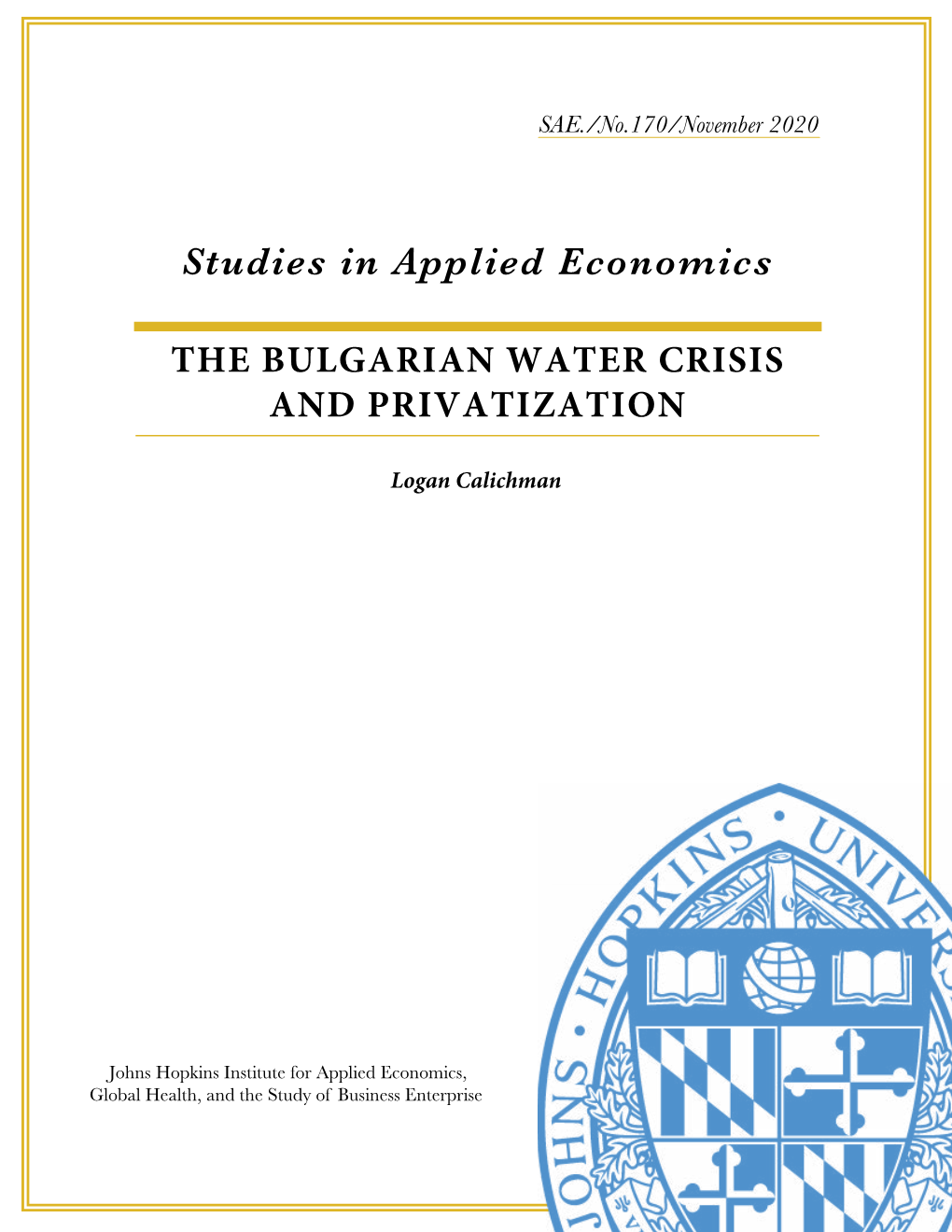 Studies in Applied Economics