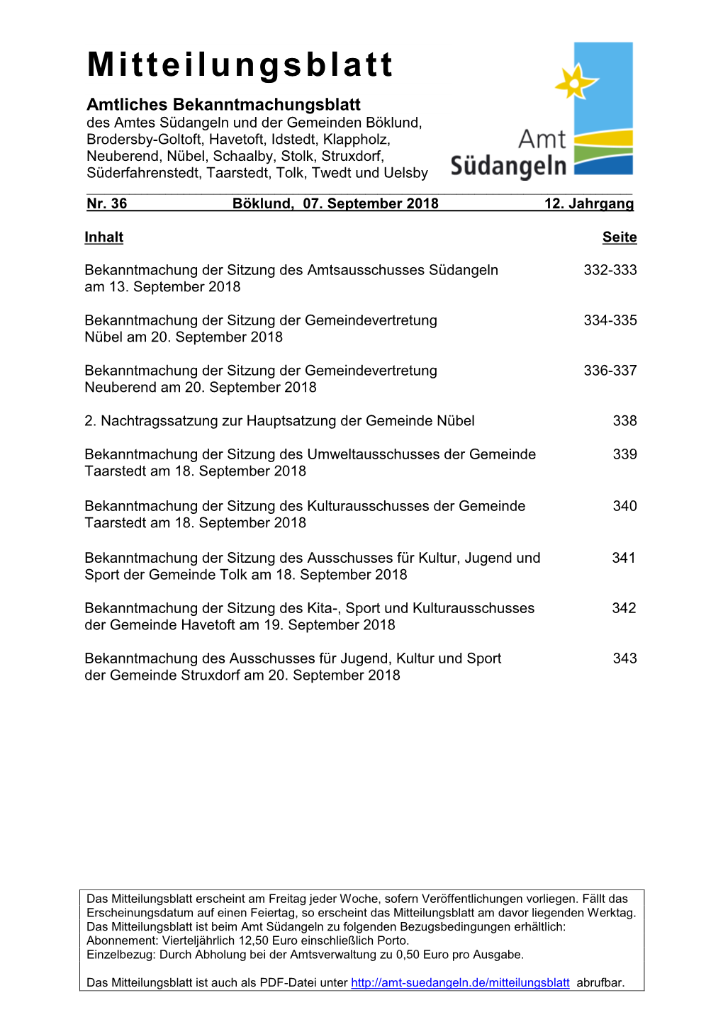 Mitteilungsblatt