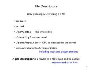 File Descriptors
