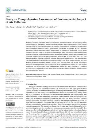 Study on Comprehensive Assessment of Environmental Impact of Air Pollution