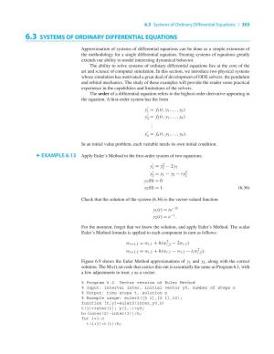 6.3 Systems of Ordinary Differential Equations | 303