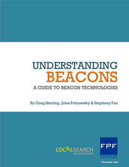 Understanding Beacons a Guide to Beacon Technologies