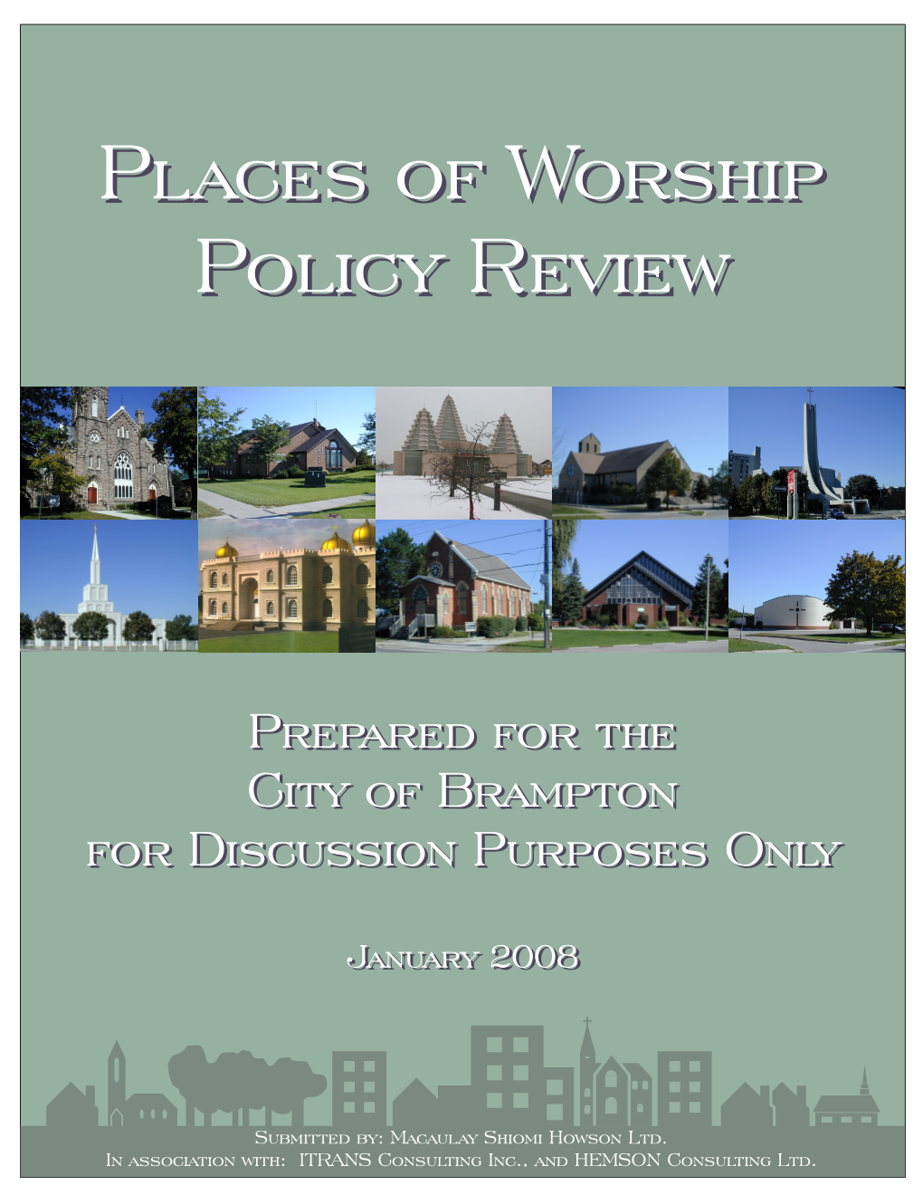 Places of Worship Policy Review