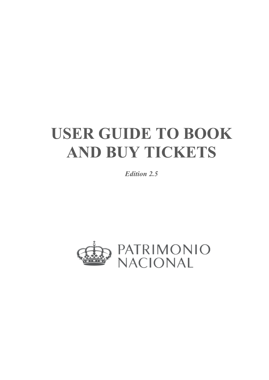 User Guide to Book and Buy Tickets