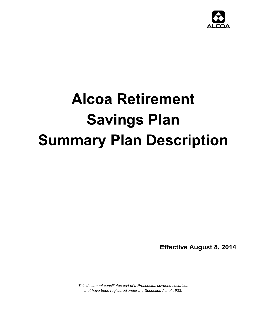 Alcoa Savings Plan