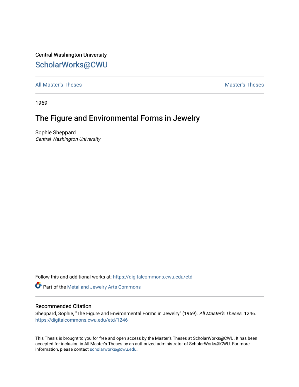 The Figure and Environmental Forms in Jewelry
