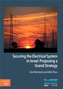 Securing the Electrical System in Israel: Proposing a Grand Strategy Dan Weinstock and Meir Elran