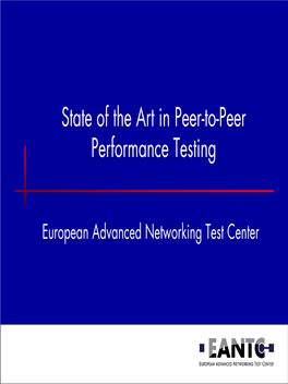 State of the Art in Peer-To-Peer Performance Testing