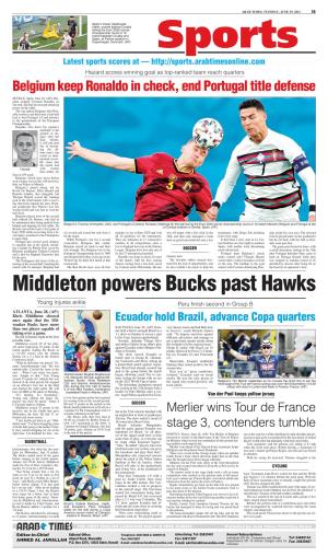 Middleton Powers Bucks Past Hawks