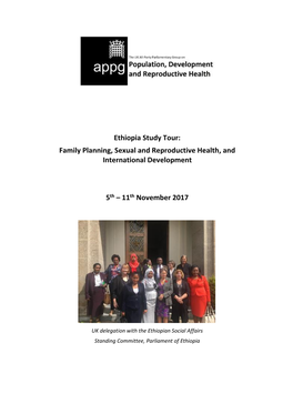 Ethiopia Study Tour: Family Planning, Sexual and Reproductive Health, and International Development