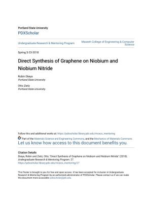 Direct Synthesis of Graphene on Niobium and Niobium Nitride