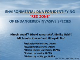 Environmental DNA for Studying Intra-Specific Variations