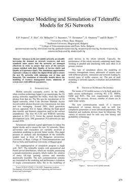 Computer Modeling and Simulation of Teletraffic Models for 5G Networks
