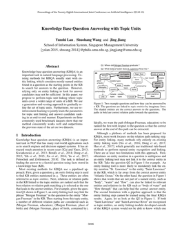 Knowledge Base Question Answering with Topic Units