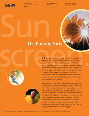 Sunscreen: the Burning Facts