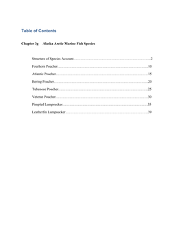 Table of Contents