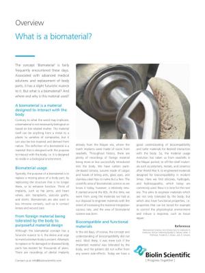 What Is a Biomaterial?