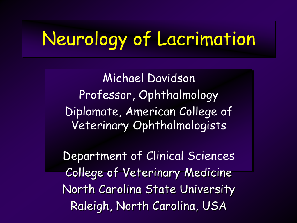 Parasympathetic Nucleus of Facial Nerve