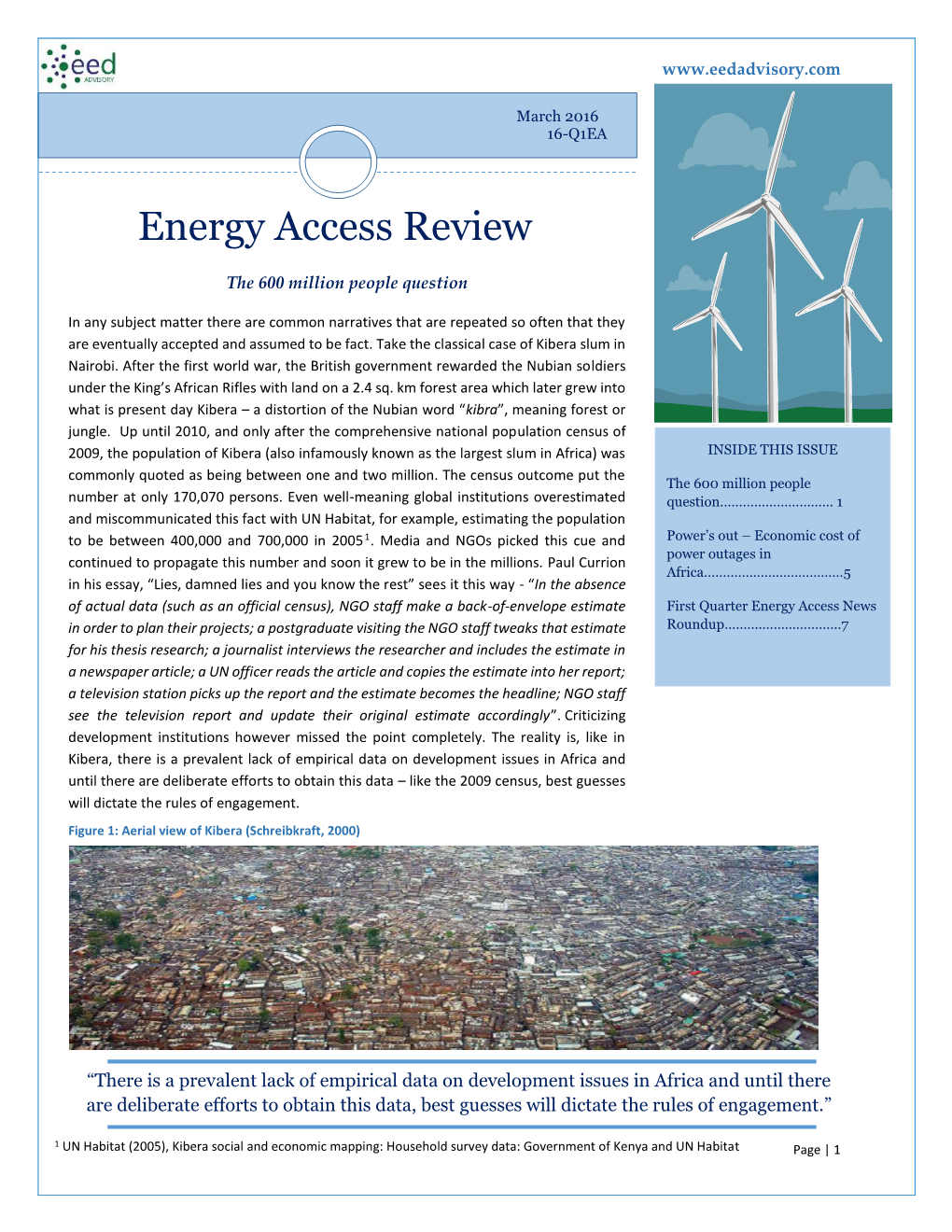 Energy Access Review