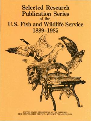 US Fish and Wildlife Service 1889-1985