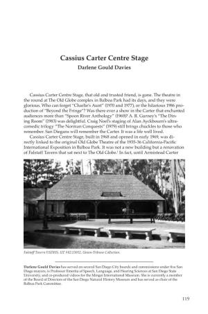 Cassius Carter Centre Stage Darlene Gould Davies