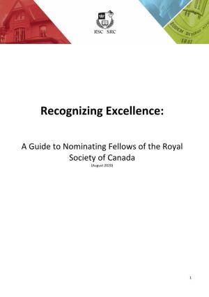 Recognizing Excellence