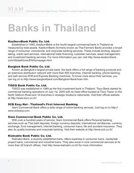 Banks in Thailand