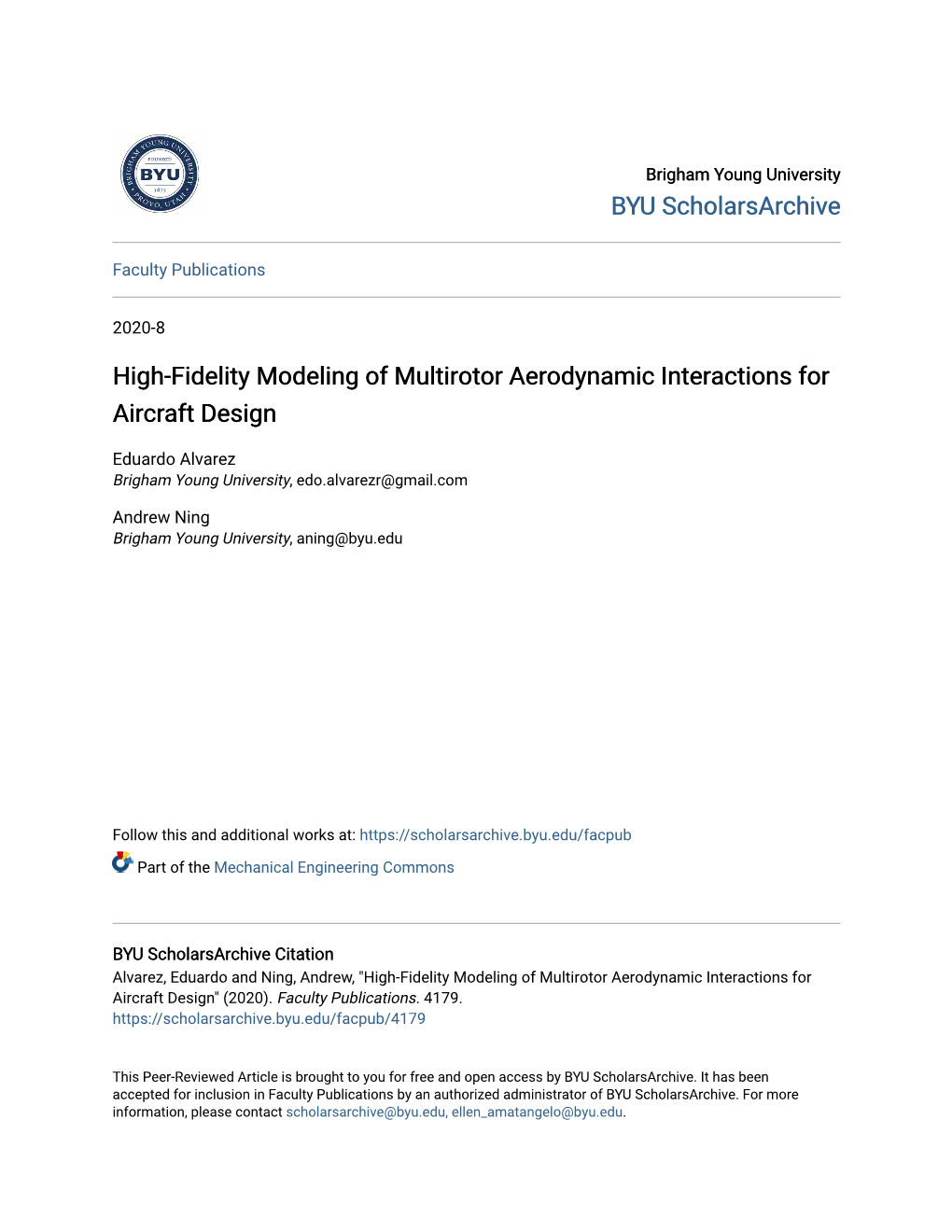 High-Fidelity Modeling of Multirotor Aerodynamic Interactions for Aircraft Design