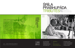 Srila Prabhupada Tributes 2012
